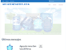 Tablet Screenshot of aguademesaperu.com